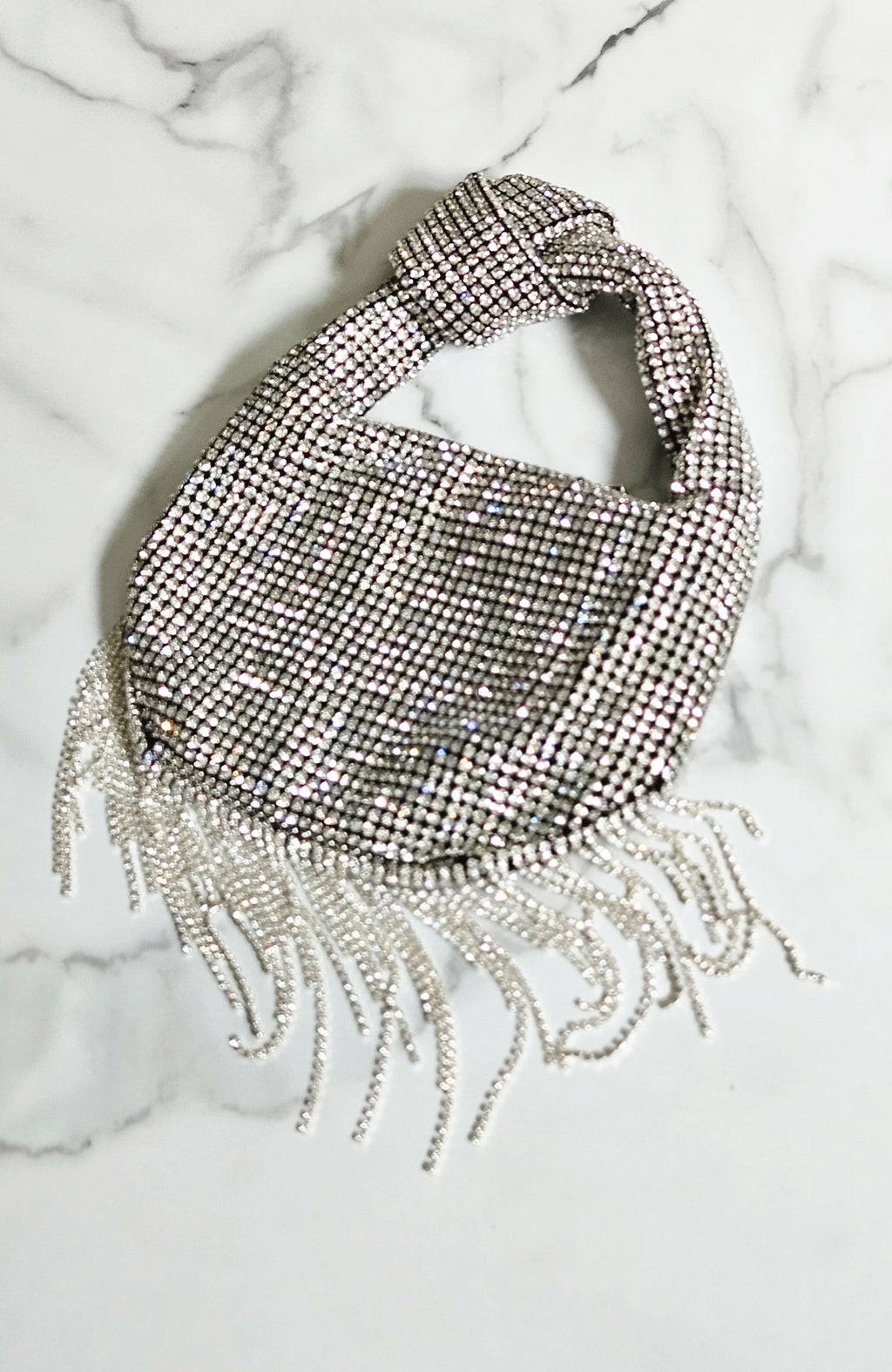 Knightsbridge Rhinestone Fringe Bag