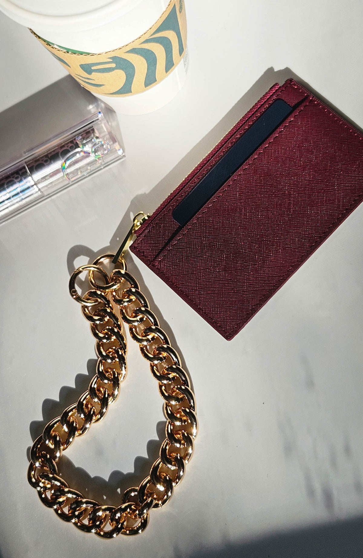 Burgundy Card Holder