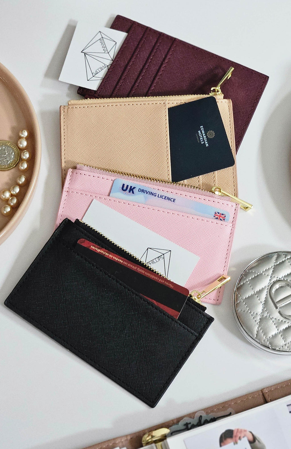 Burgundy Card Holder