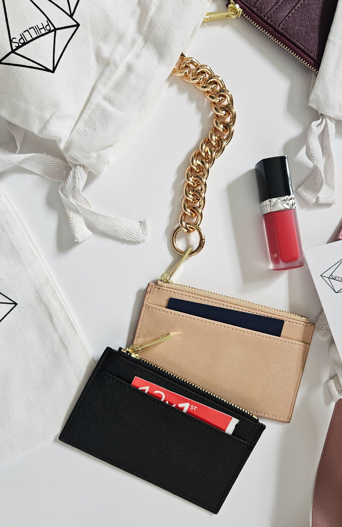 Peach Card Holder
