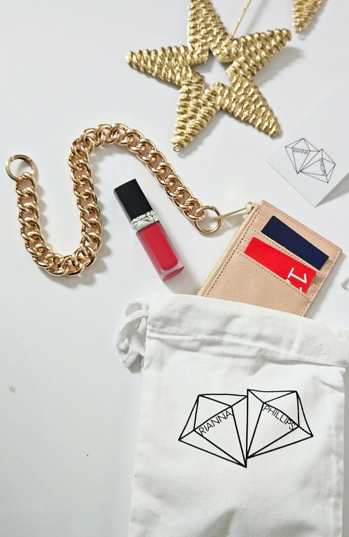 Peach Card Holder