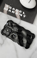 Black Jelly Textured 3D Phone Case