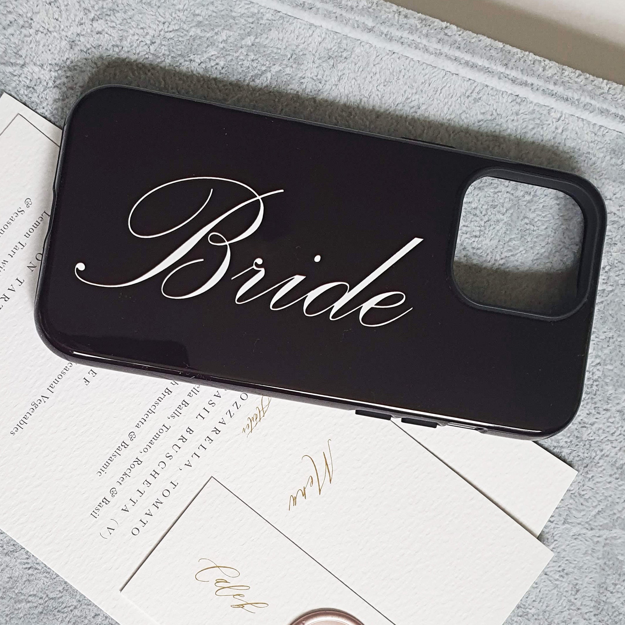 Bride Black Phone Case