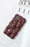Burgundy Textured 3D Phone Case