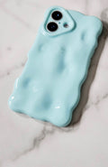 Candy Blue Bubble Textured 3D Phone Case