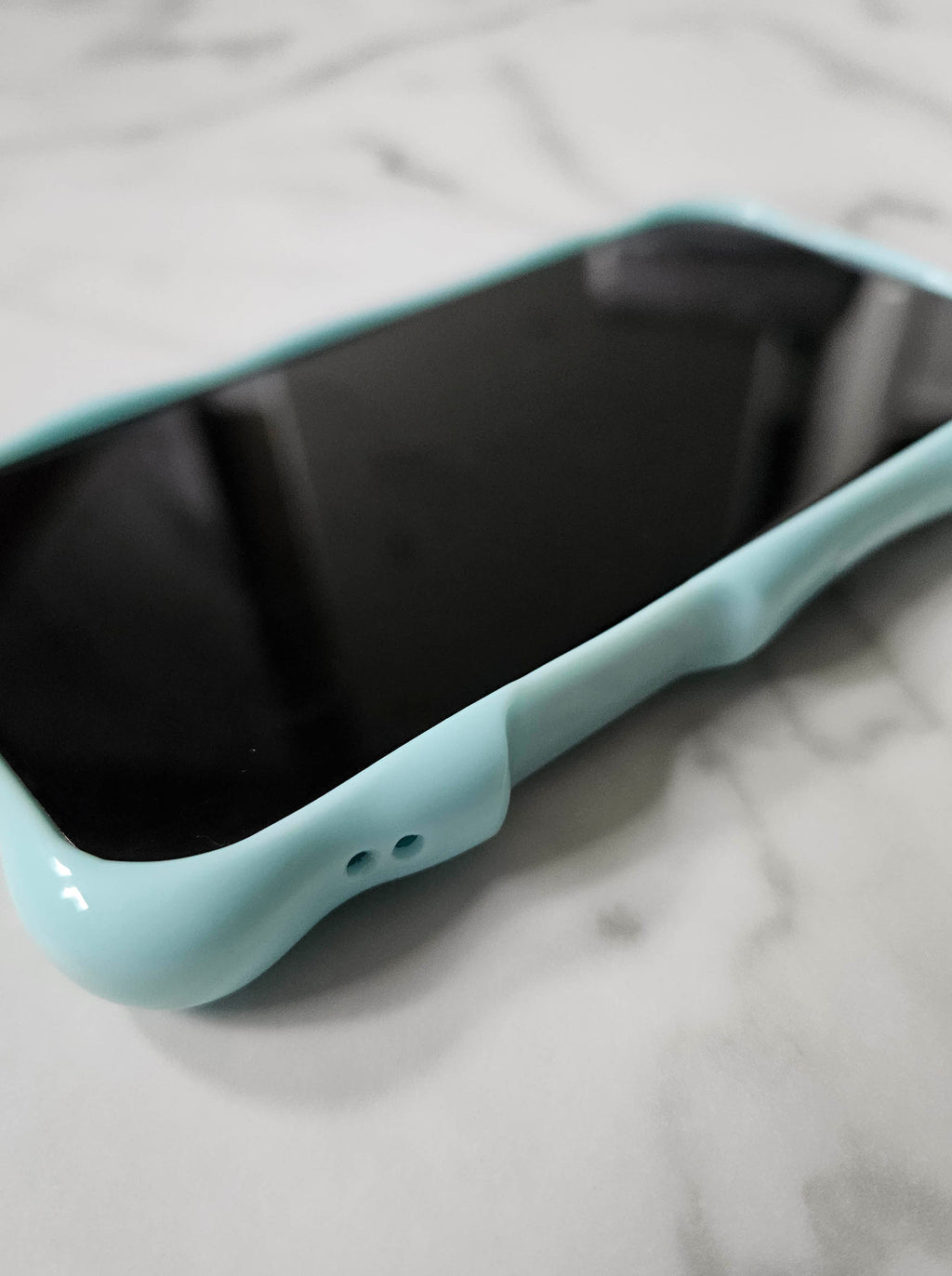 Candy Blue Bubble Textured 3D Phone Case
