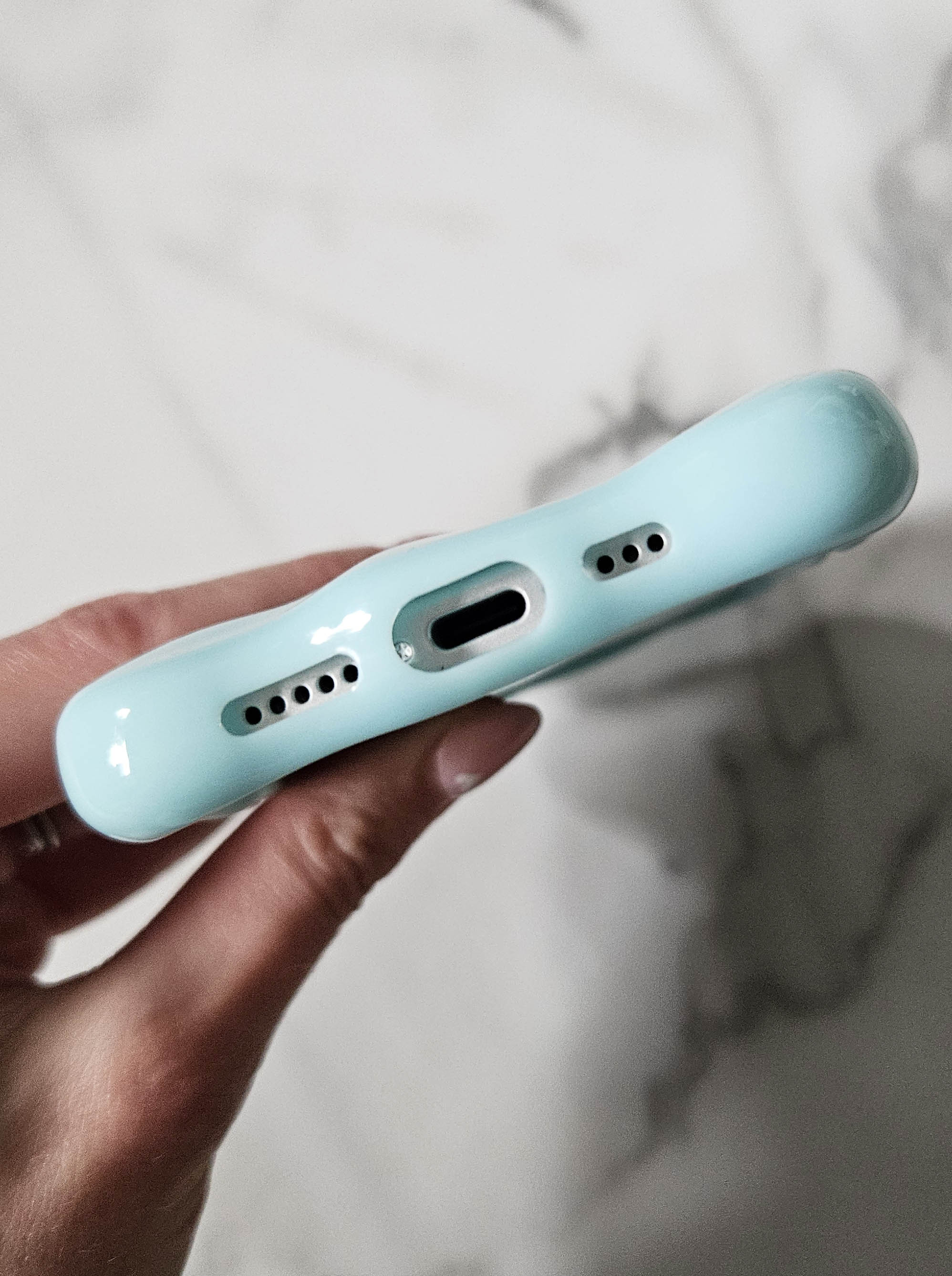 Candy Blue Bubble Textured 3D Phone Case