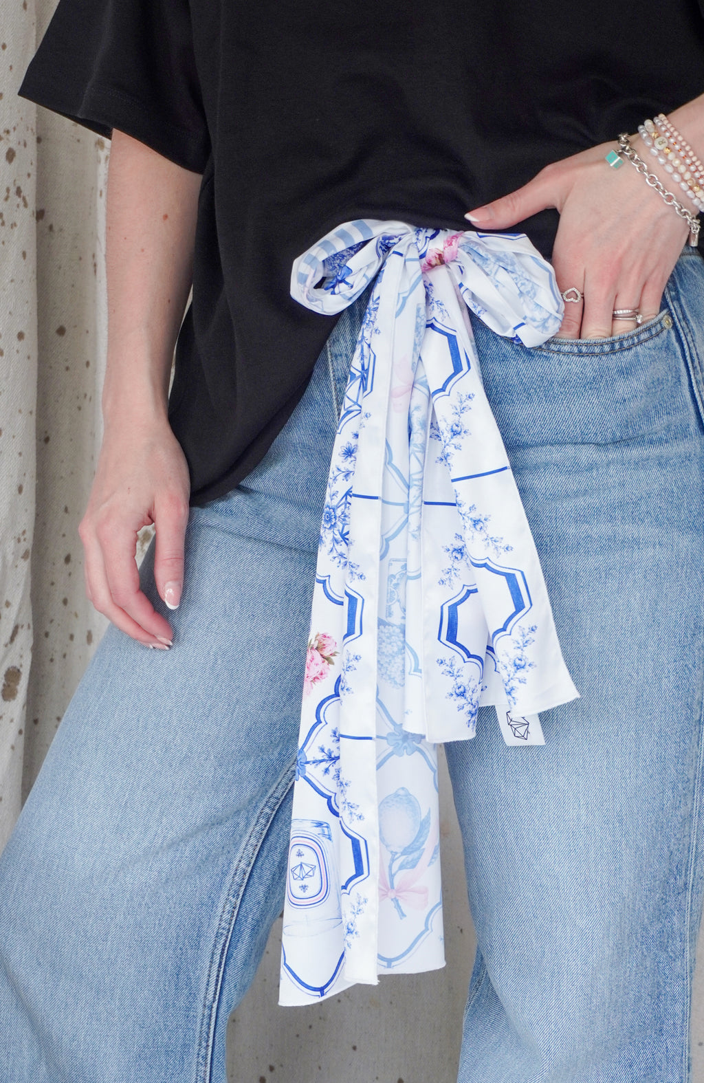 Cool Girl Toile Scarf