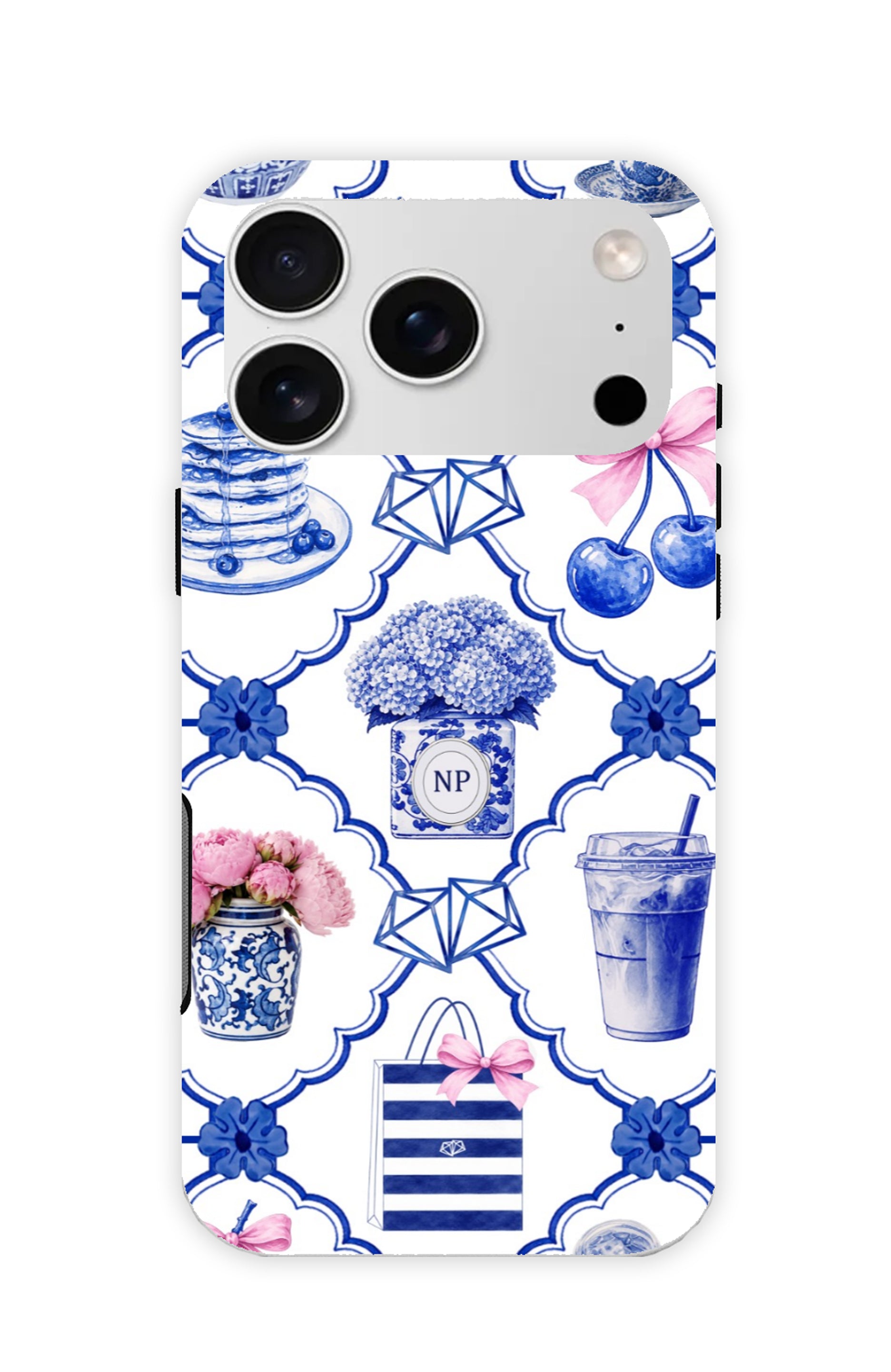 Cool Girl Tile Print Personalised Phone Case