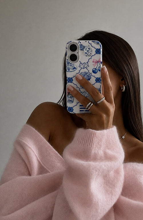 Cool Girl Tile Print Personalised Phone Case