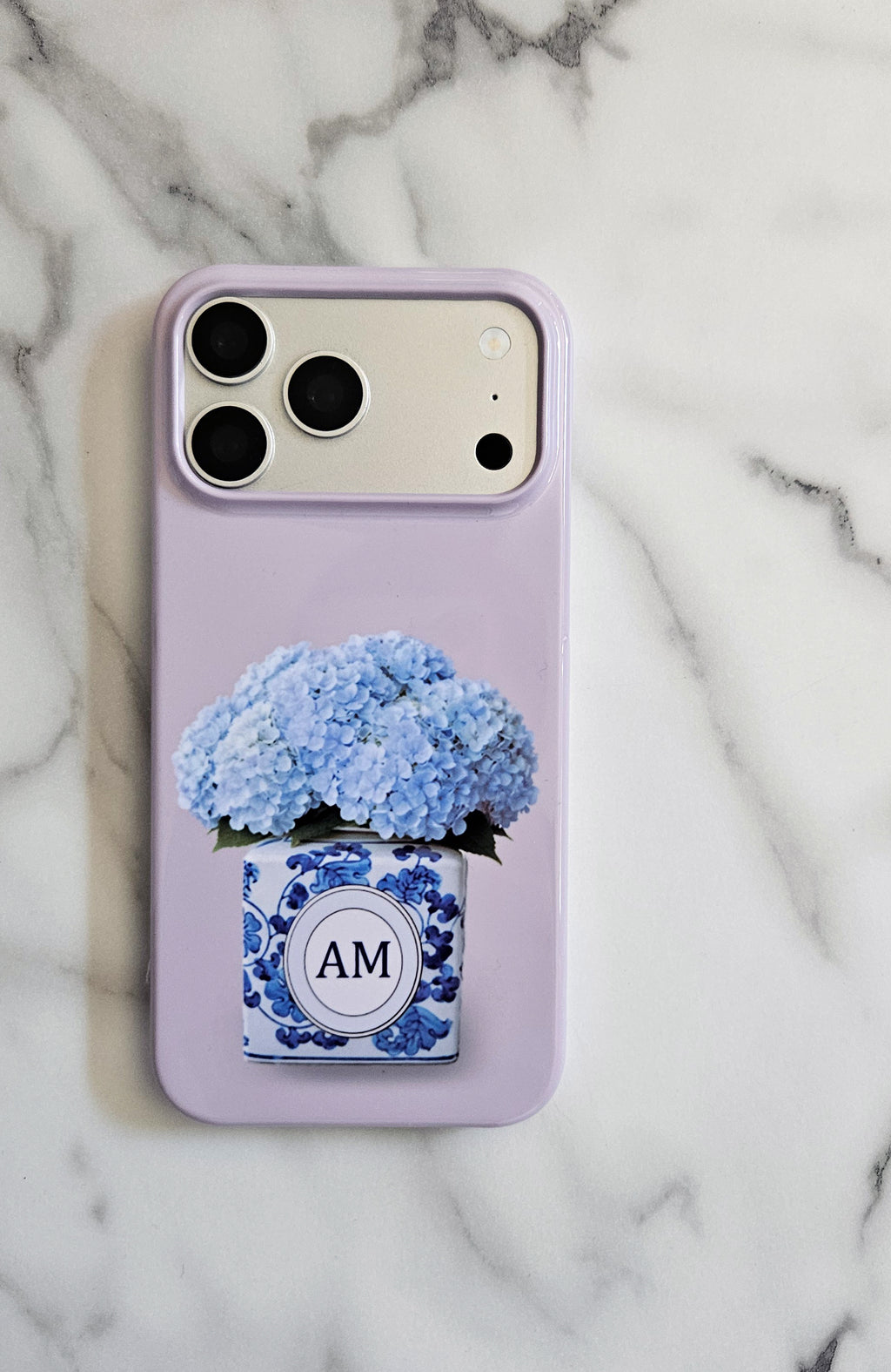 Hamptons Hydrangea Personalised Phone Case