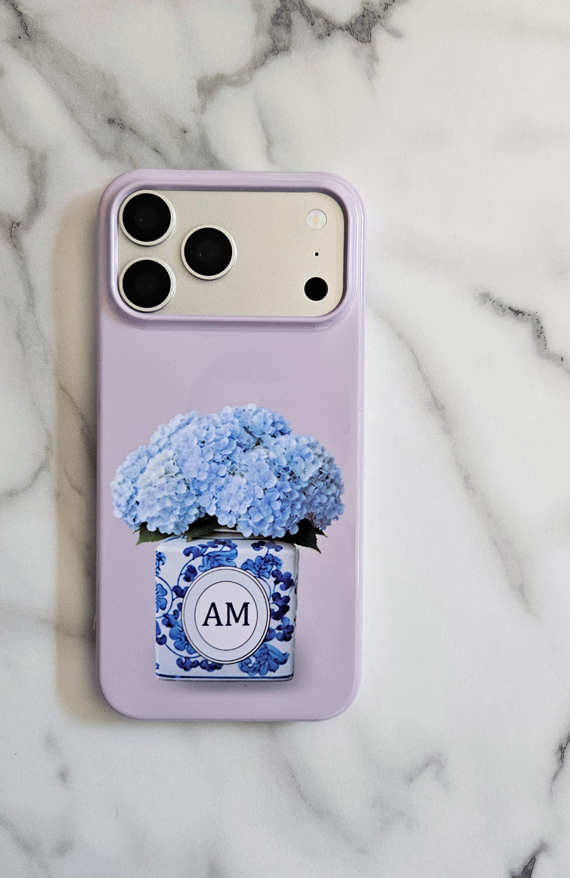 Hamptons Hydrangea Personalised Phone Case