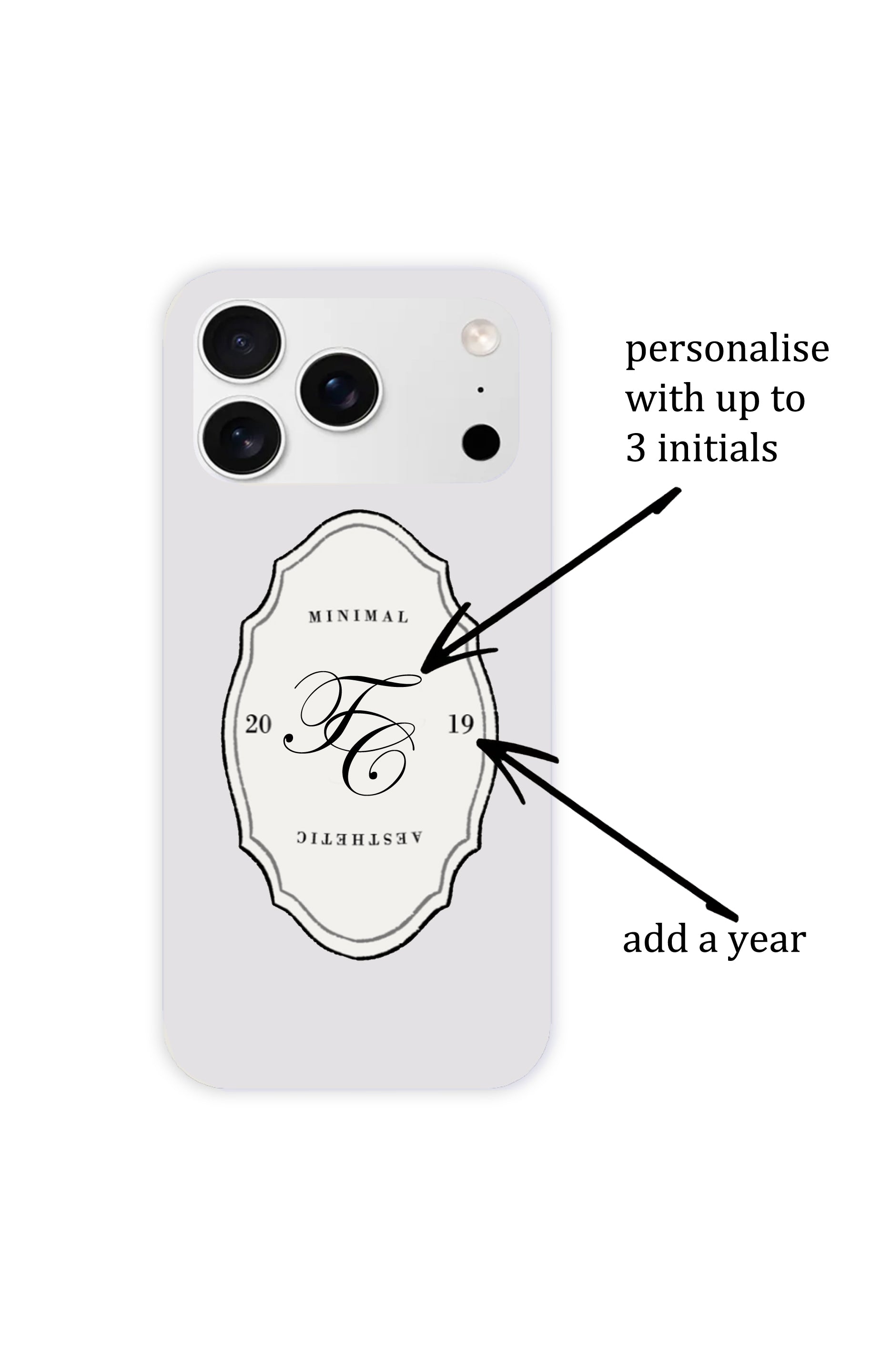 Minimal Aesthetic Personalised Case