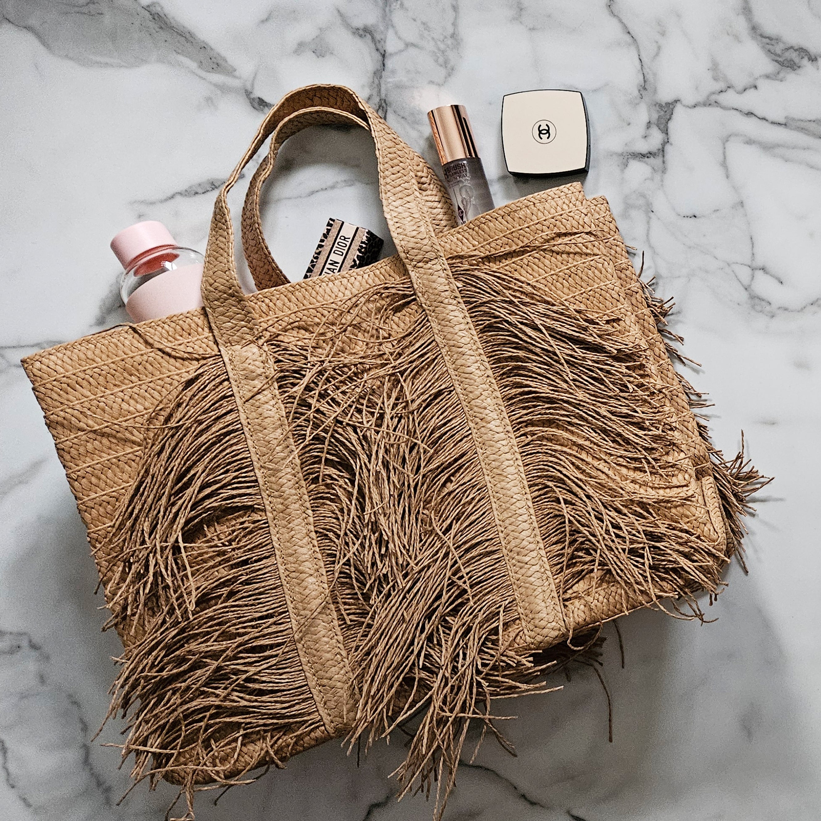 Mia Raffia Tote Bag