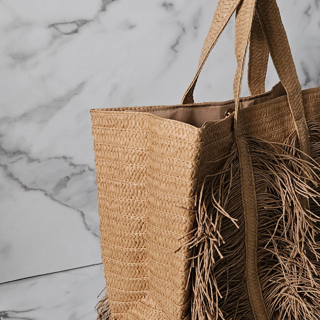 Mia Raffia Tote Bag