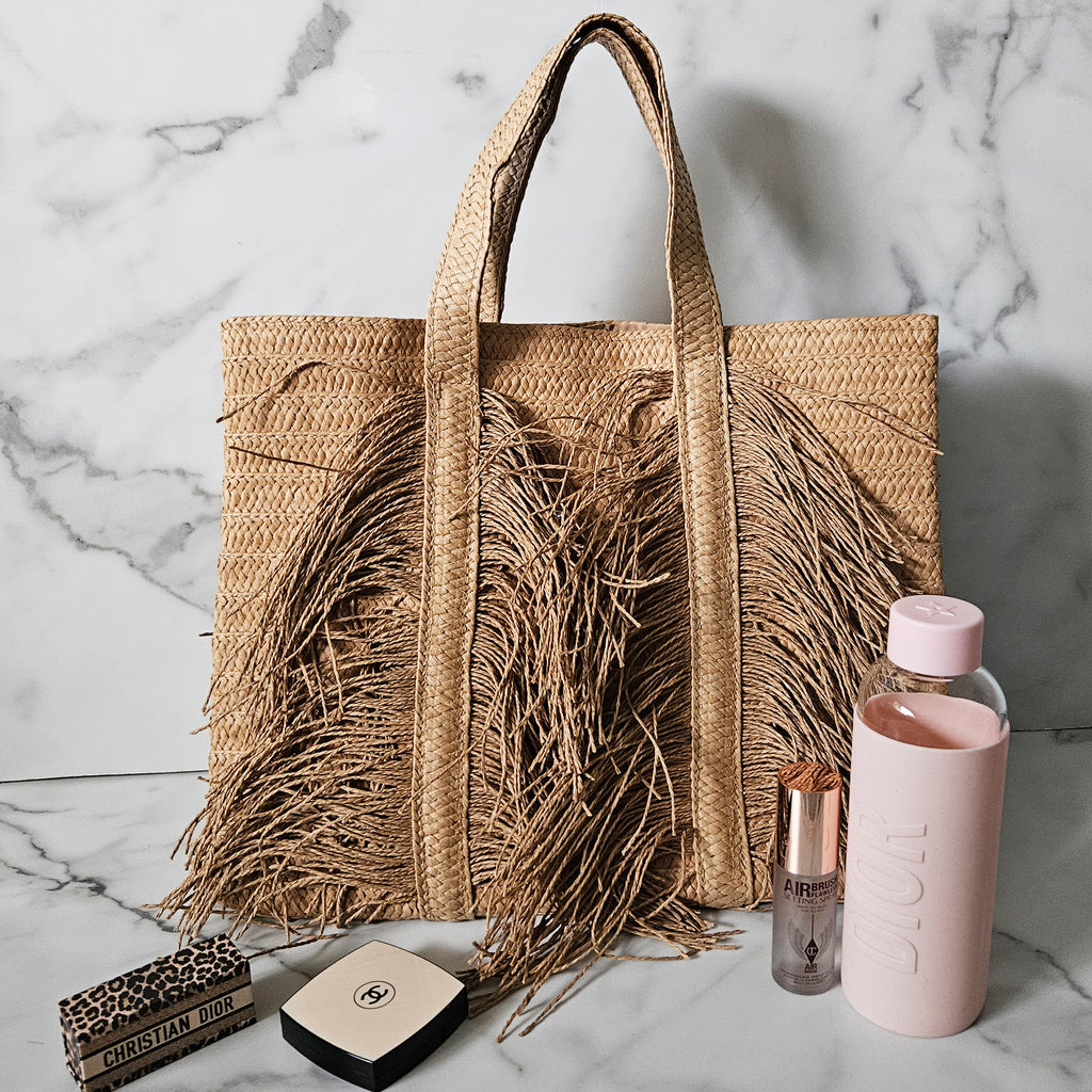 Mia Raffia Tote Bag
