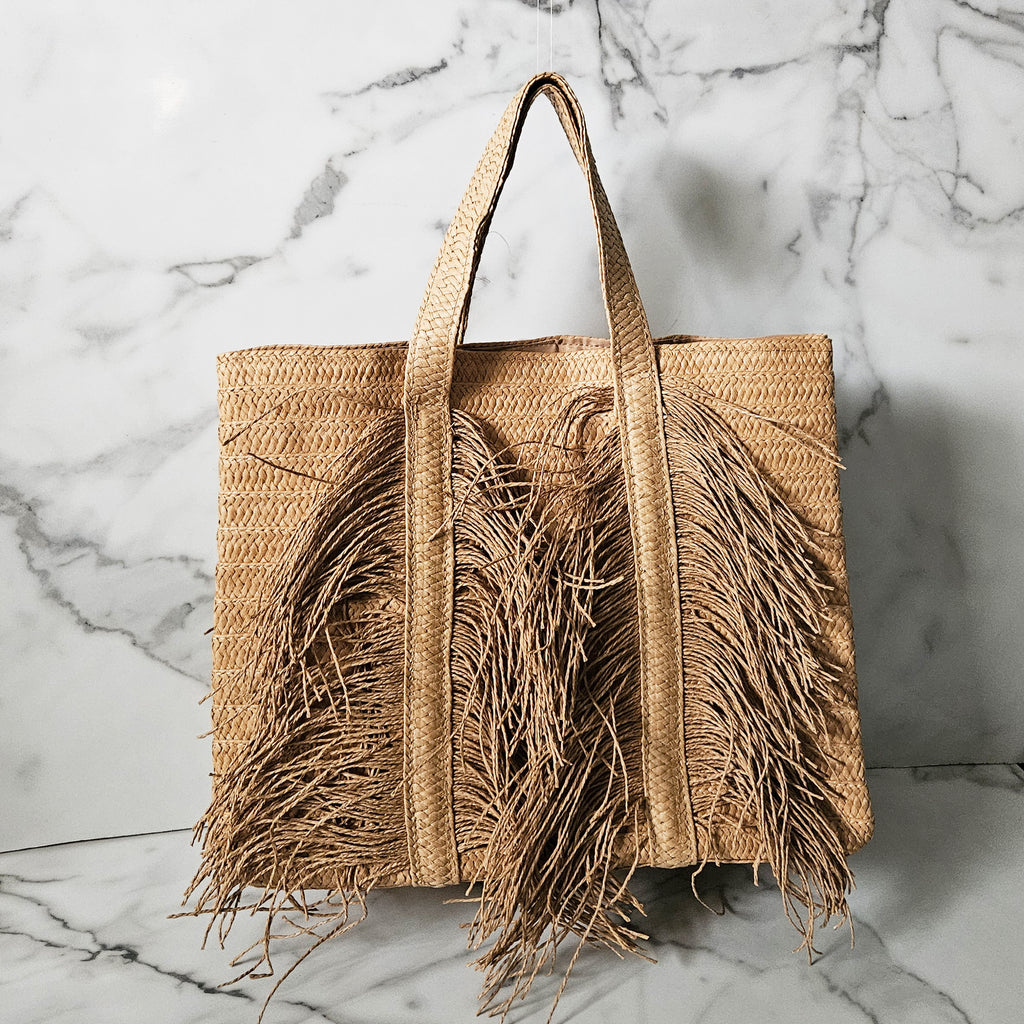 Mia Raffia Tote Bag
