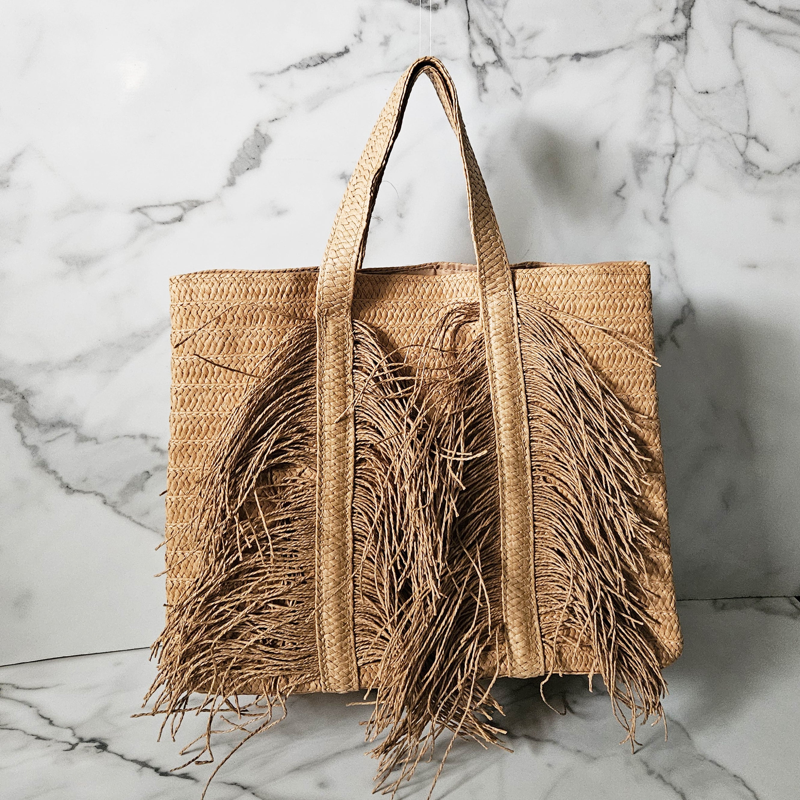 Mia Raffia Tote Bag