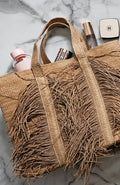 Mia Raffia Tote Bag