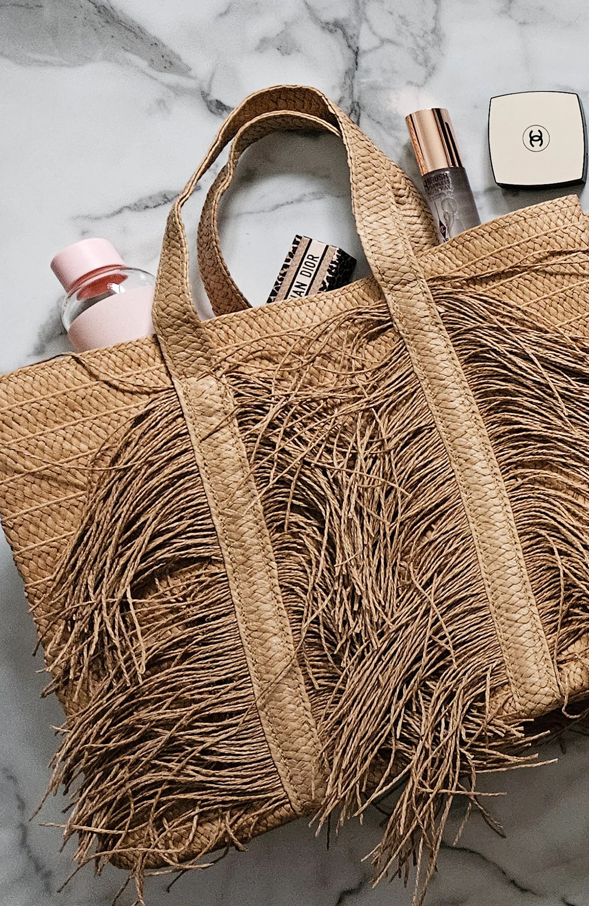 Mia Raffia Tote Bag
