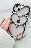 Three Hearts 3D Phone Case
