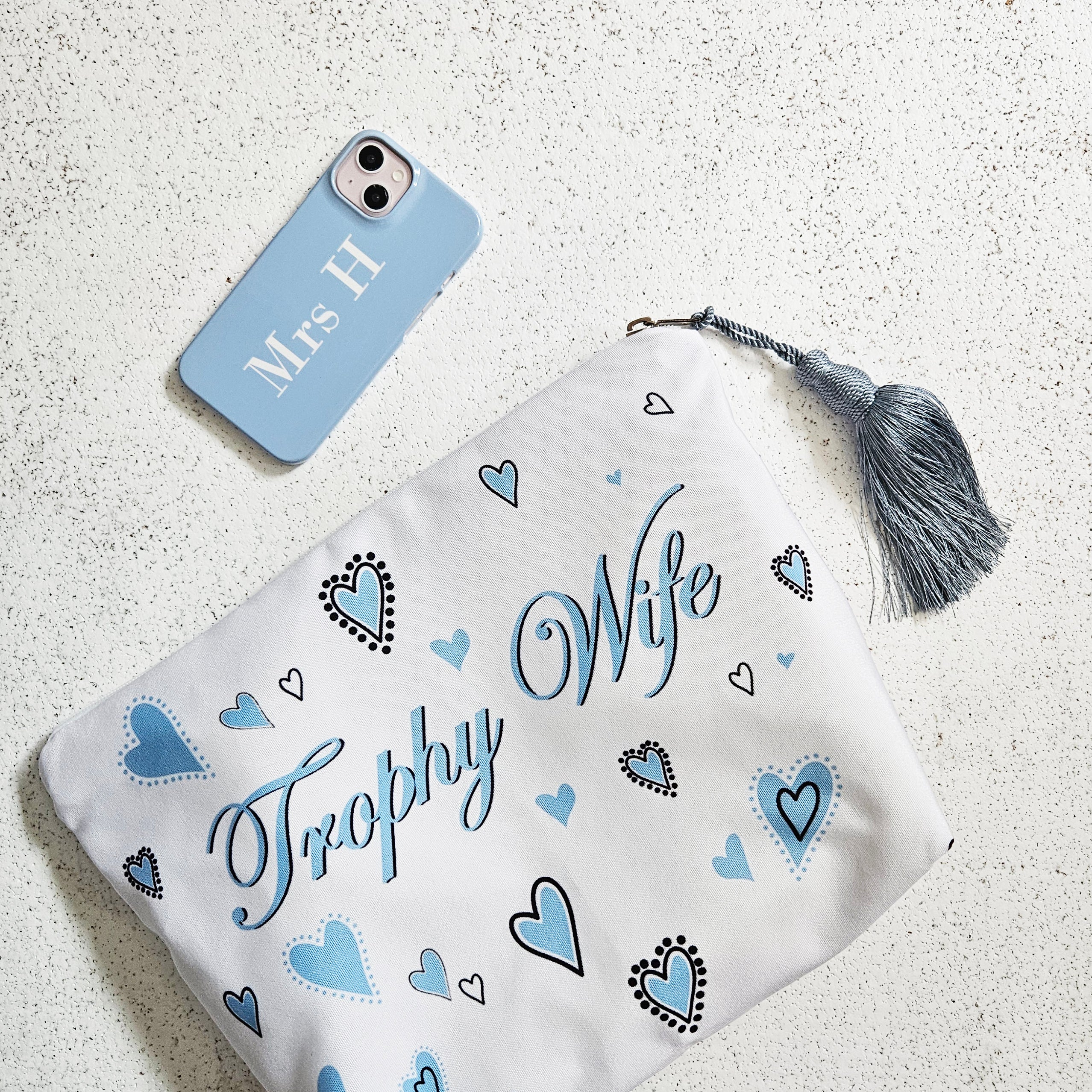 Trophy Wife Personalised zipper pouch bag