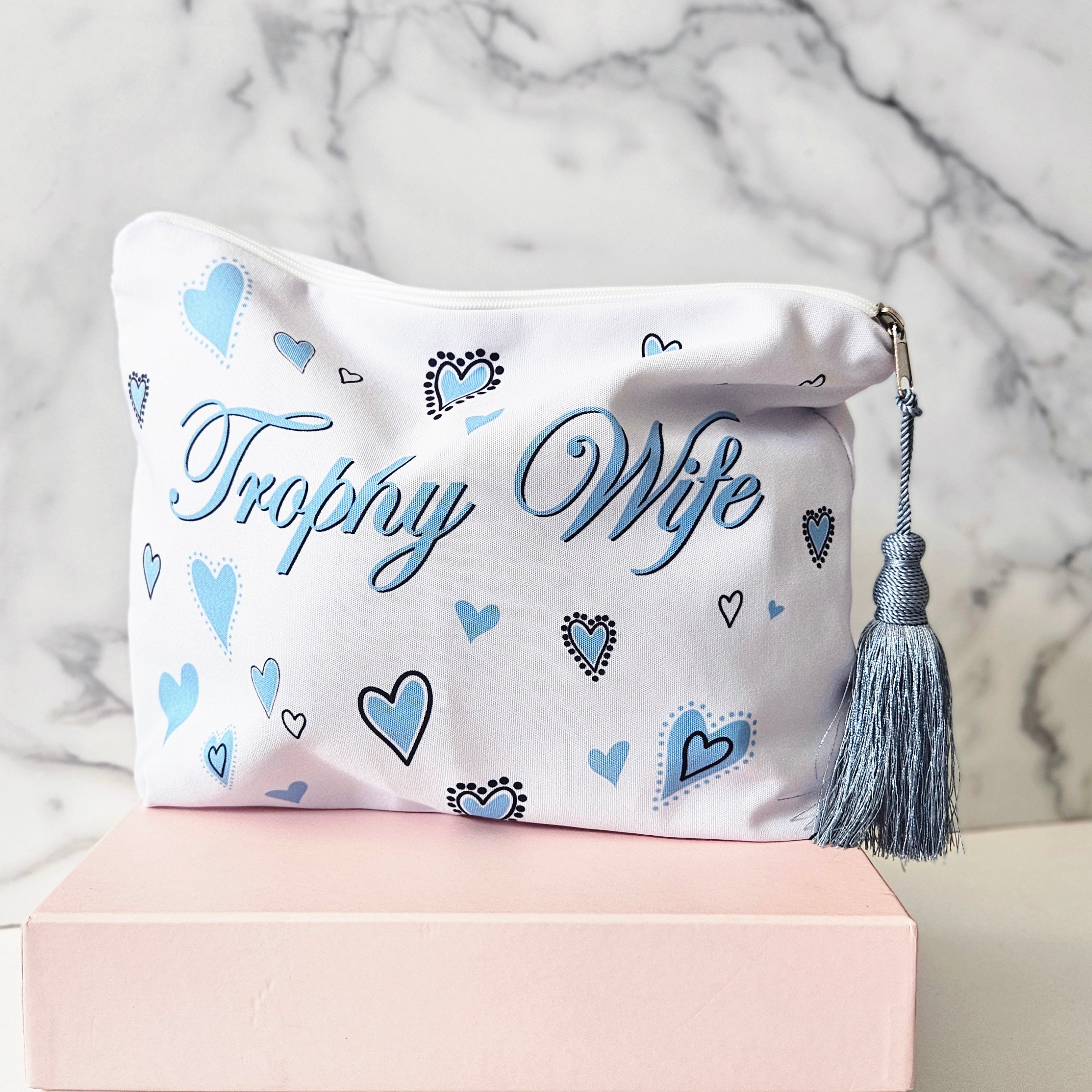 Trophy Wife Personalised zipper pouch bag