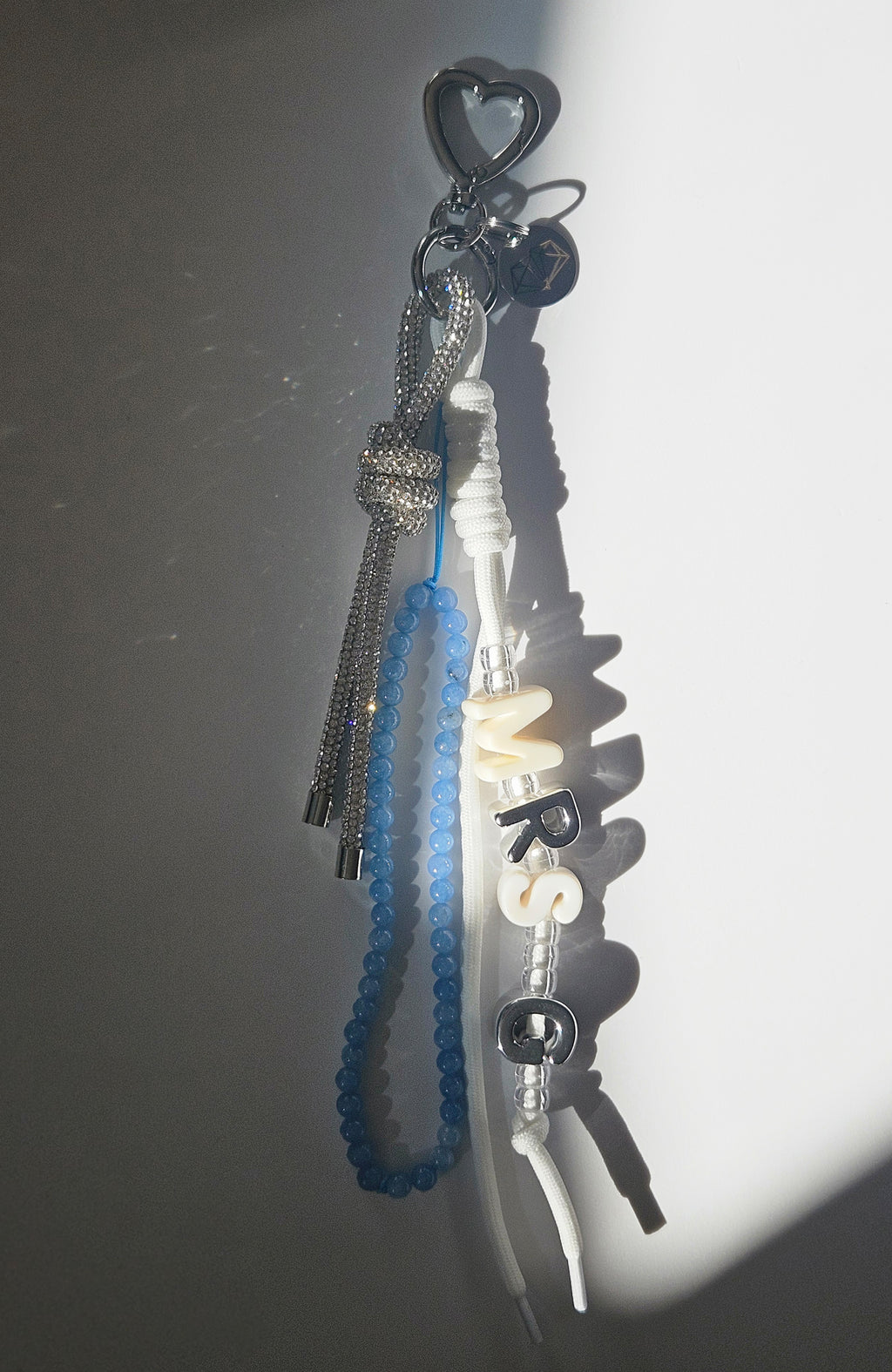 Bridal Personalised Candy Bead Bag Charm