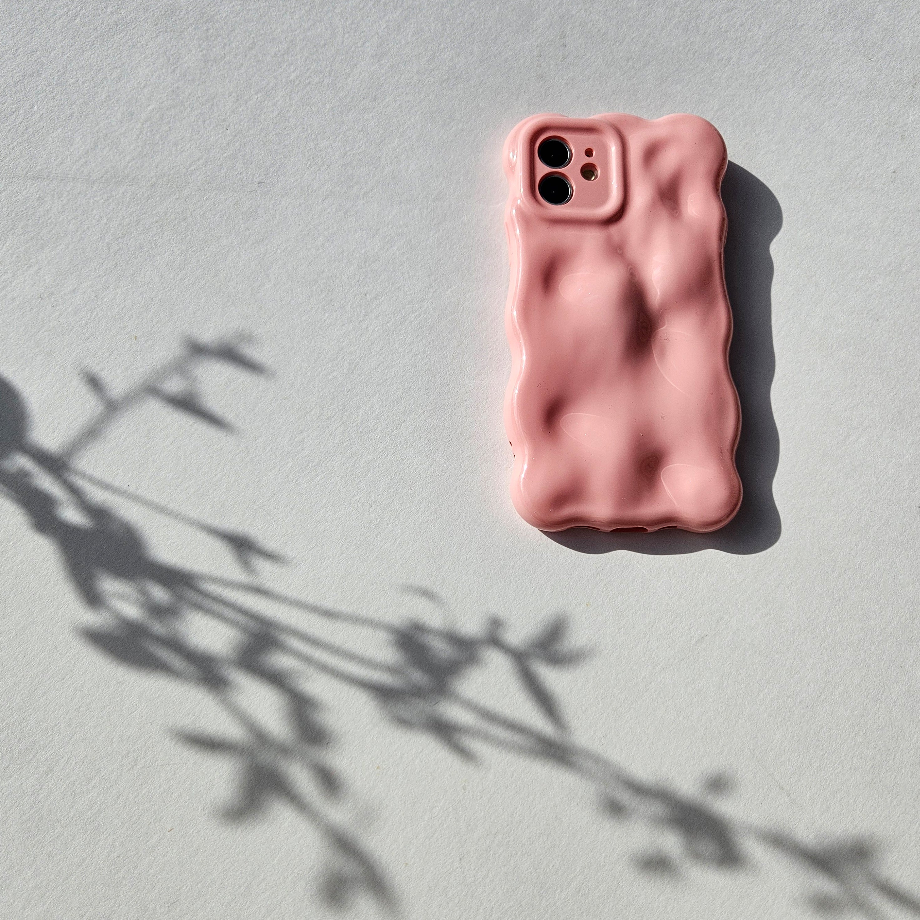 Lacquer Pink Textured 3D Phone Case