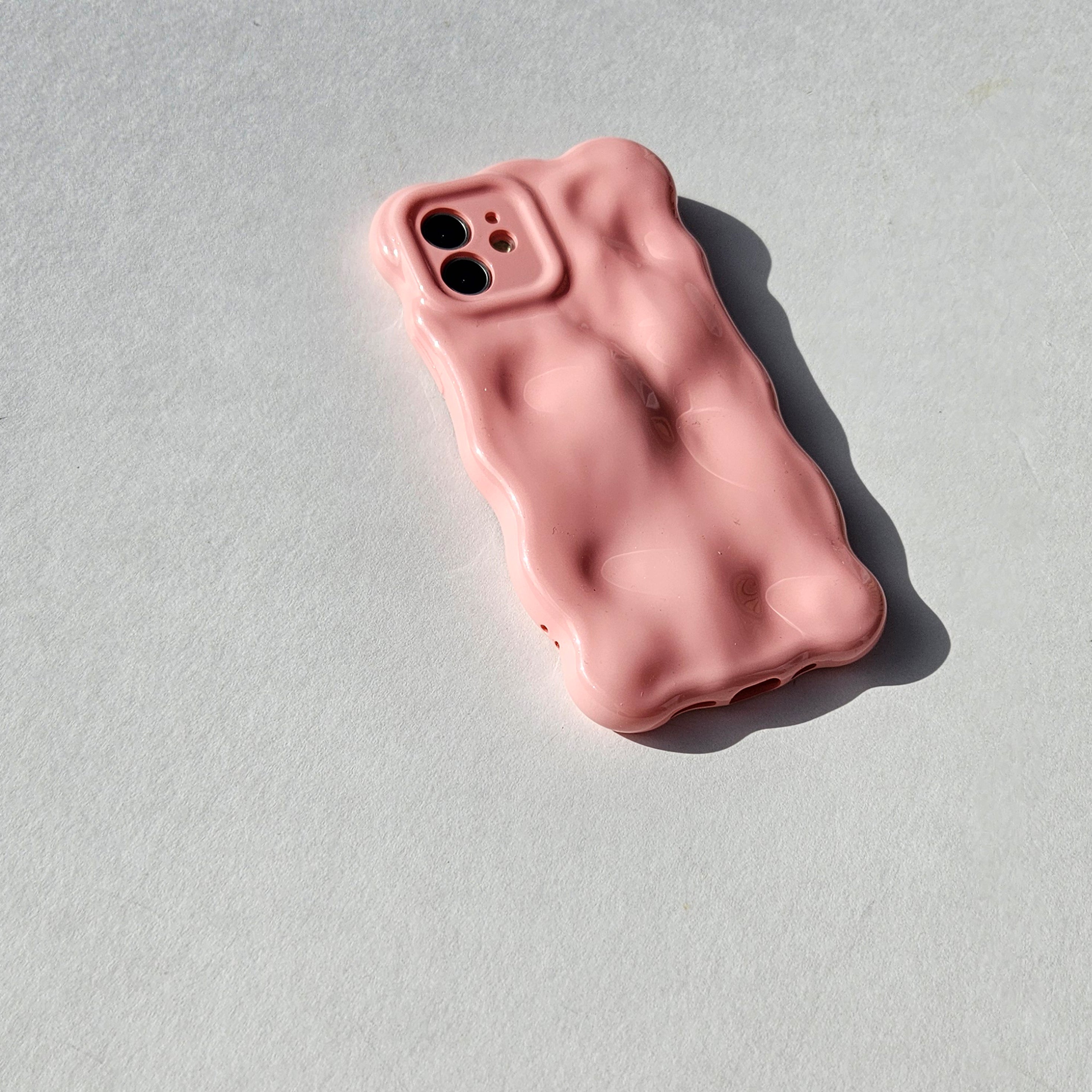 Lacquer Pink Textured 3D Phone Case