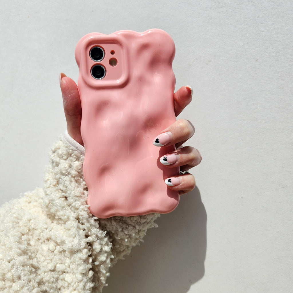 Lacquer Pink Textured 3D Phone Case