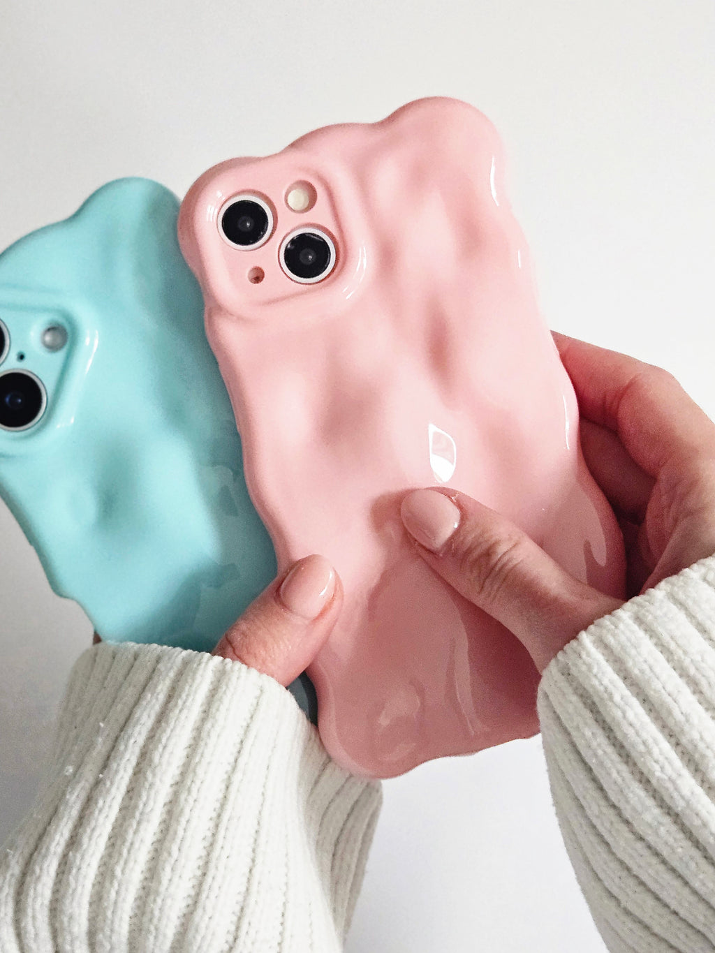 Lacquer Pink Textured 3D Phone Case