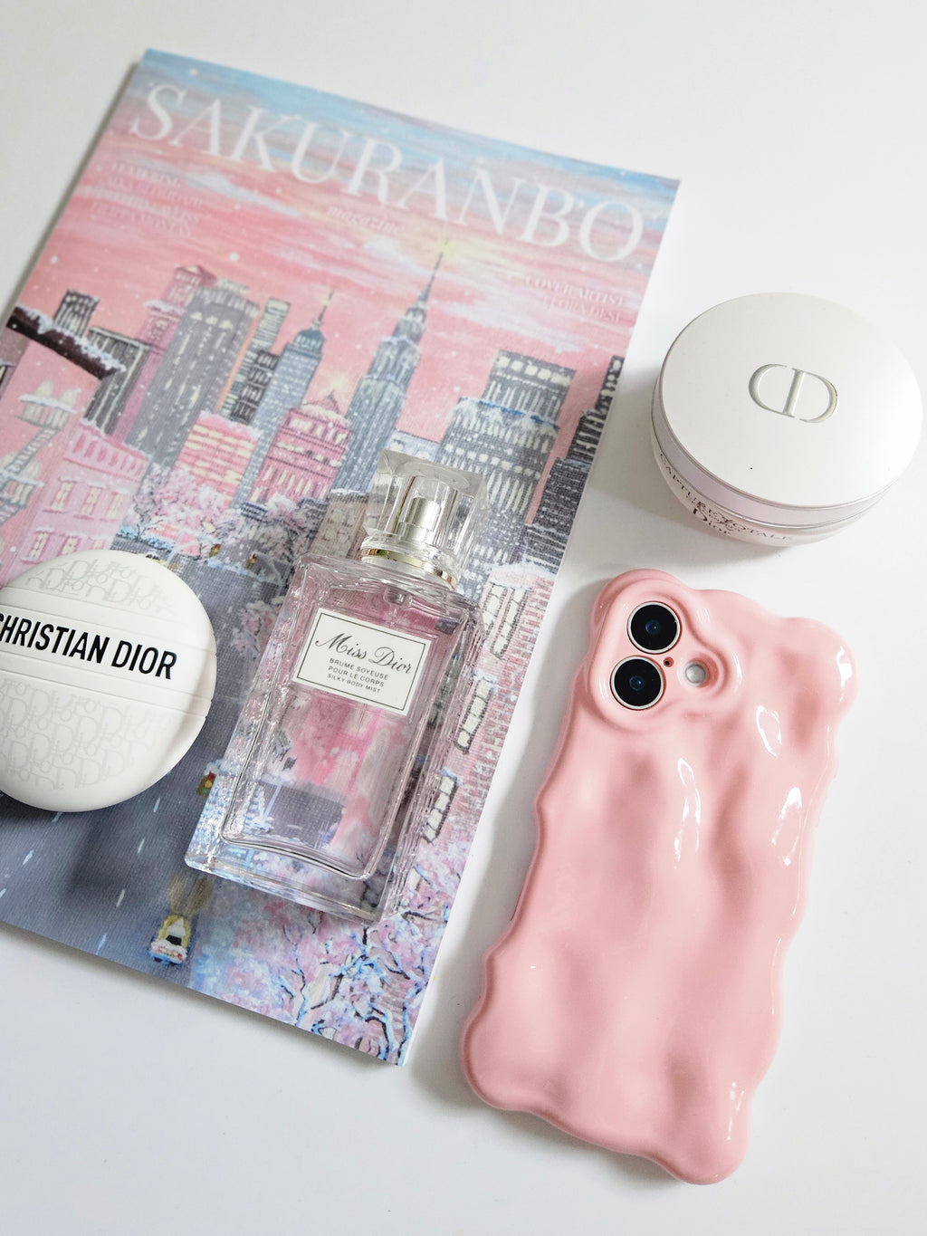 Lacquer Pink Textured 3D Phone Case